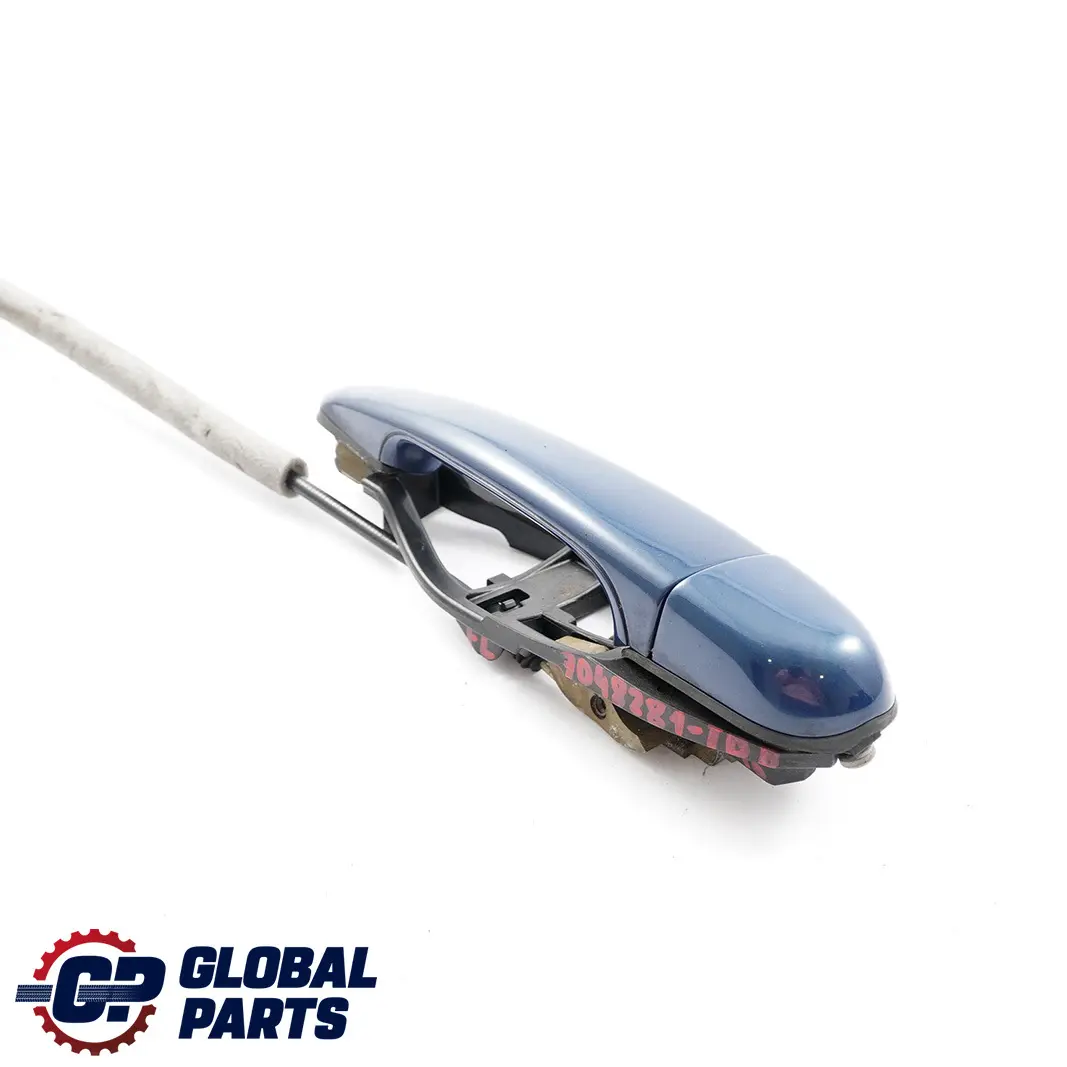 BMW 3 Series E46 Outside Door Handle Front Left N/S Toledoblau Toledo Blue 482 - SKU rhd-7048281-TDB - Part number 7048281