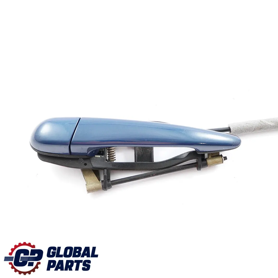 BMW 3 Series E46 Outside Door Handle Front Left N/S Toledoblau Toledo Blue 482 - SKU rhd-7048281-TDB - Part number 7048281