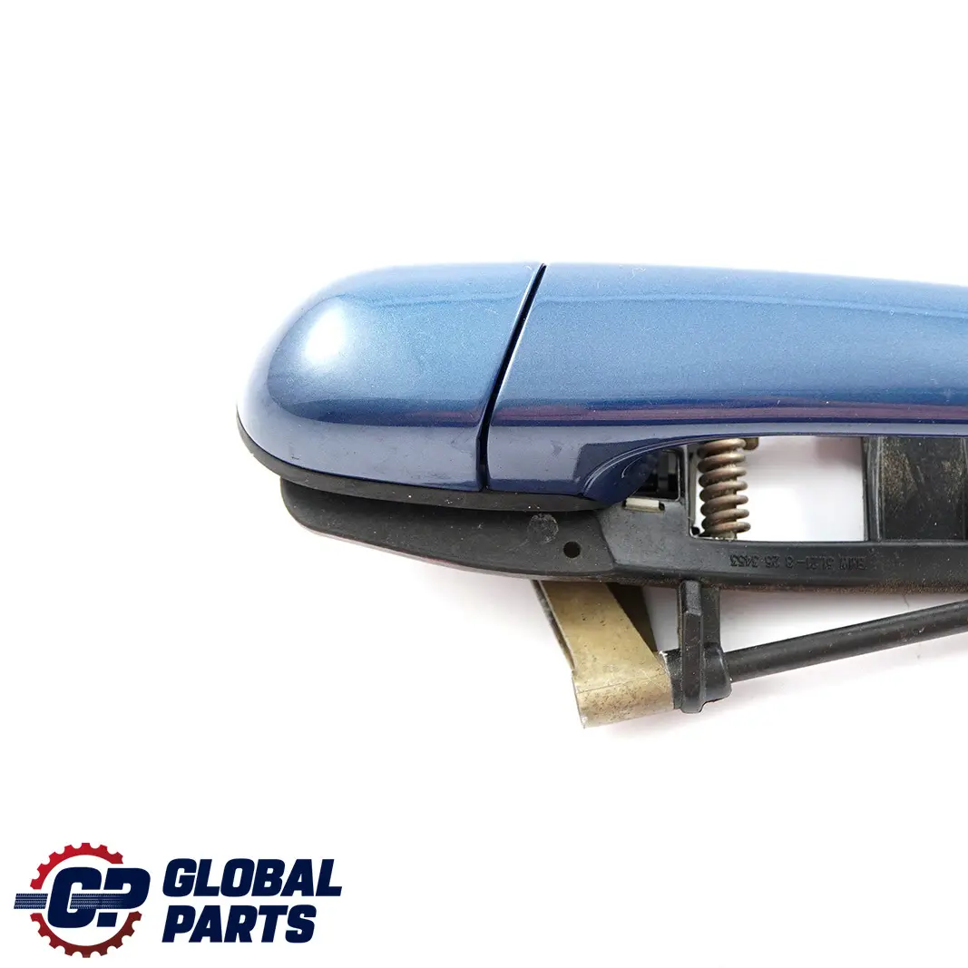 BMW 3 Series E46 Outside Door Handle Front Left N/S Toledoblau Toledo Blue 482 - SKU rhd-7048281-TDB - Part number 7048281
