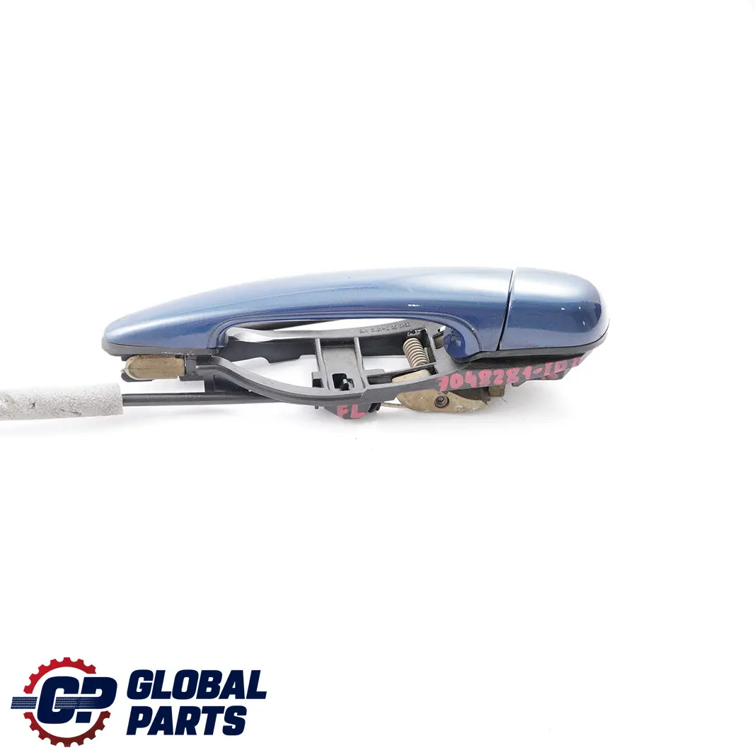 Outside Door Handle Front Left N/S Toledoblau Toledo Blue 482 to BMW 3 Series E46 with Part number 7048281 BMW 3 Series E46 Outside Door Handle Front Left N/S Toledoblau Toledo Blue 482 - SKU rhd-7048281-TDB - Part number 7048281