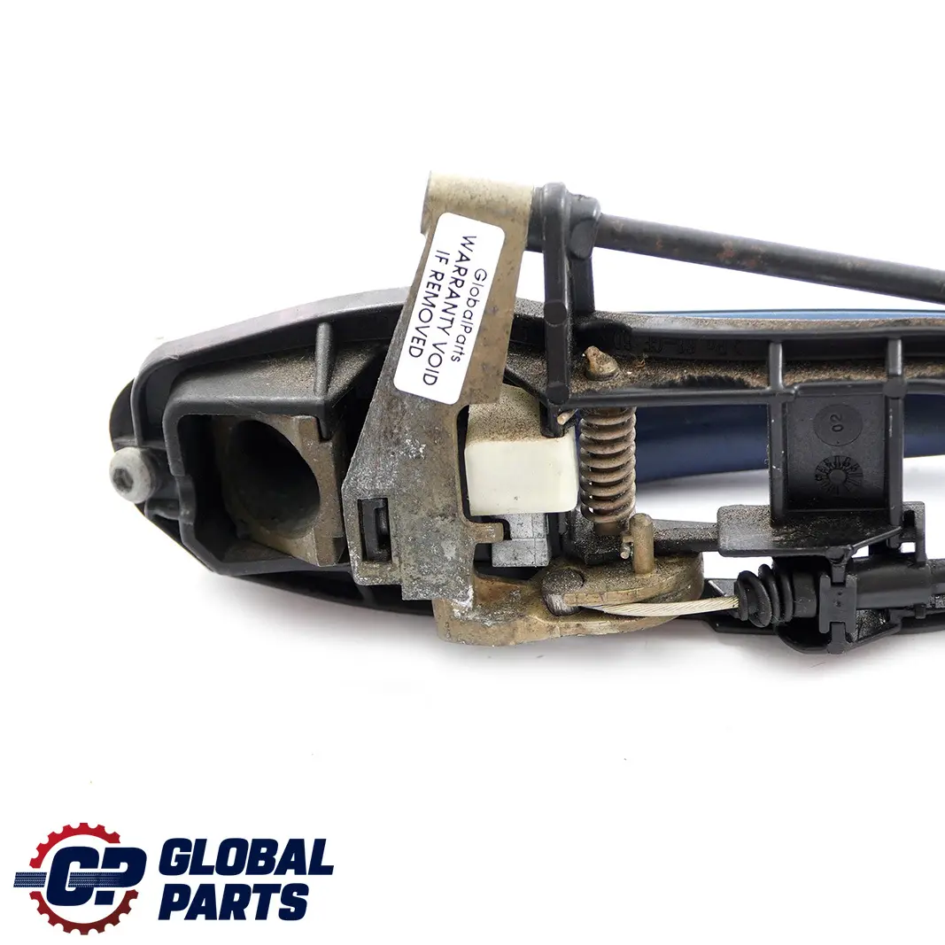 Outside Door Handle Front Left N/S Toledoblau Toledo Blue 482 to BMW 3 Series E46 with Part number 7048281 BMW 3 Series E46 Outside Door Handle Front Left N/S Toledoblau Toledo Blue 482 - SKU rhd-7048281-TDB - Part number 7048281