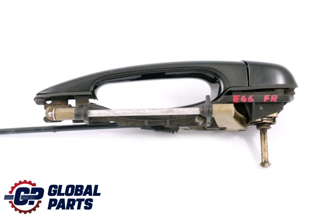BMW 3 Series E46 Outside Door Handle Front Right O/S Black Sapphire Metallic - SKU rhd-7048282-BS - Part number 7048282