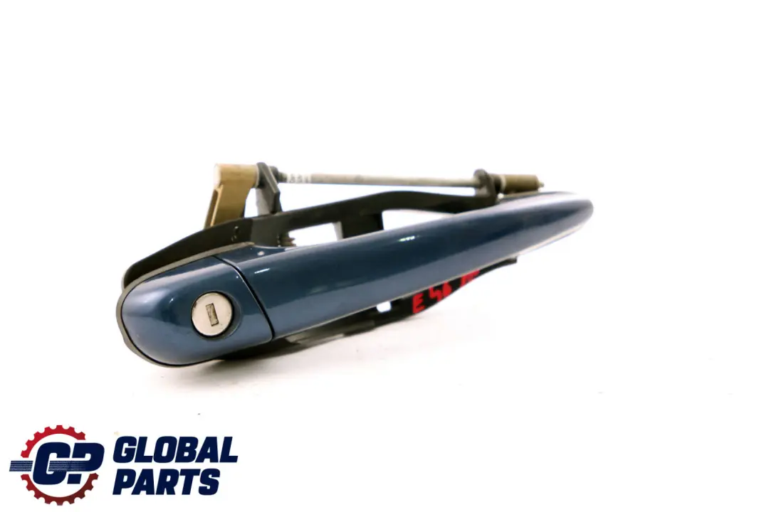 BMW 3 Series E46 Outside Door Handle Front Right O/S Mysticblau Mystic Blue A07 - SKU rhd-7048282-MYS - Part number 7048282