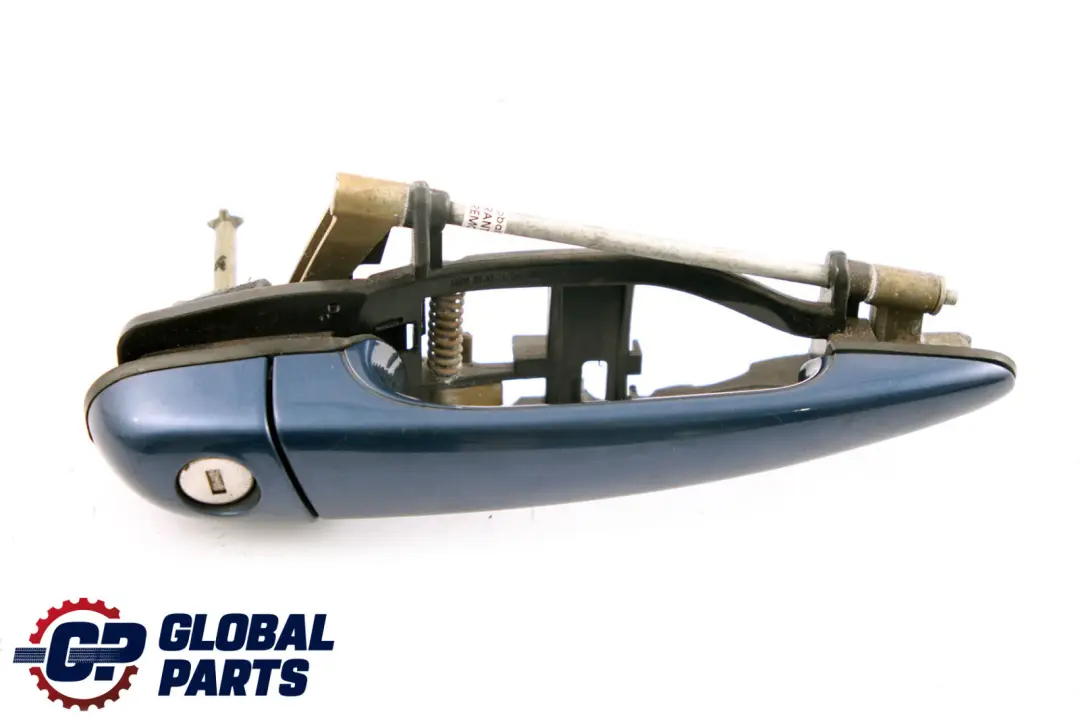 BMW 3 Series E46 Outside Door Handle Front Right O/S Mysticblau Mystic Blue A07 - SKU rhd-7048282-MYS - Part number 7048282