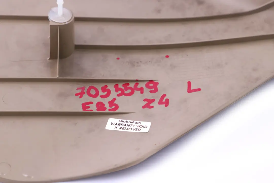 Lateral Trim Panel Front Left N/S Beige 7016793 to BMW Z4 Series E85 E86 with Part number 7055549 BMW Z4 Series E85 E86 Lateral Trim Panel Front Left N/S Beige 7016793 - SKU rhd-7055549 - Part number 7055549