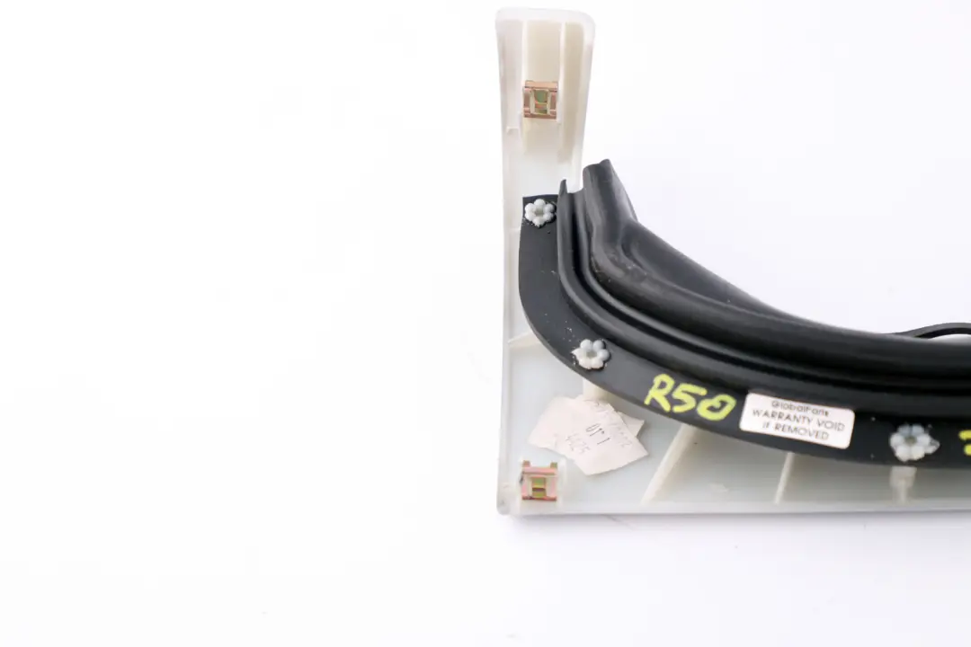BMW Mini Cooper One R50 R53 Dashboard Decor Panel Trim Strip Cover White Silver - SKU rhd-7055693 - Part number 7055693