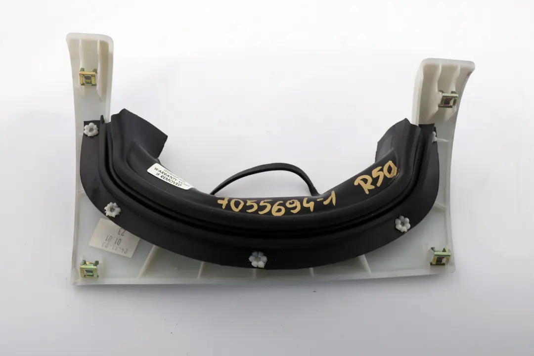 Dashboard Panel Trim Strip Cover White Silver to BMW Mini Cooper One R50 R53 with Part number 7055694 BMW Mini Cooper One R50 R53 Dashboard Panel Trim Strip Cover White Silver - SKU rhd-7055694-1 - Part number 7055694
