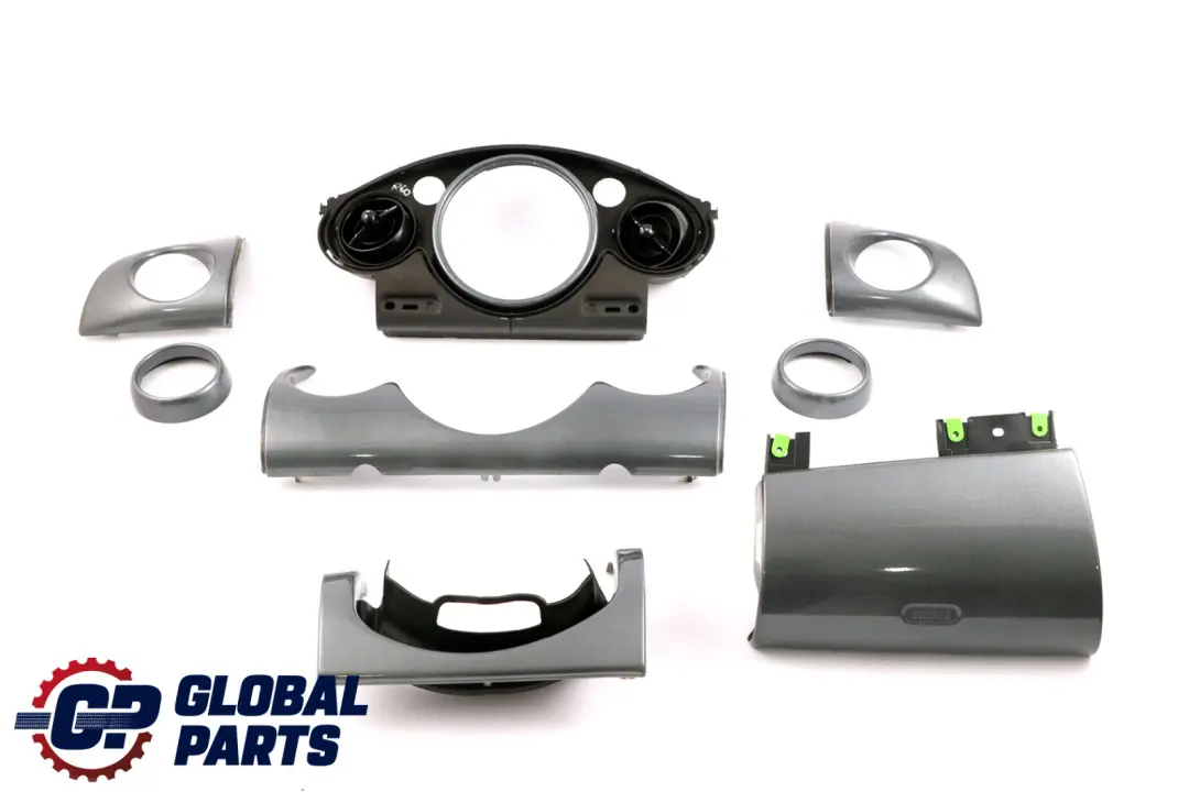 Decor Set Dashboard Dash Panel Trim Cover Anthracite to BMW Mini Cooper 1 R50 R53 with Part number 7055702 BMW Mini Cooper 1 R50 R53 Decor Set Dashboard Dash Panel Trim Cover Anthracite - SKU rhd-7055702-1 - Part number 7055702