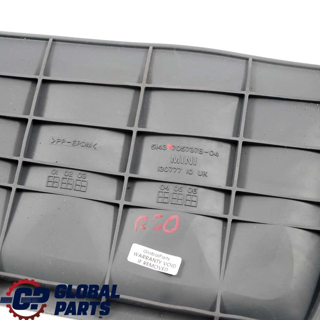 Mini Cooper One R50 R53 Passenger Side Dashboard Shelf Rubber Insert Mat N/S - SKU rhd-7057378 - Part number 7057378