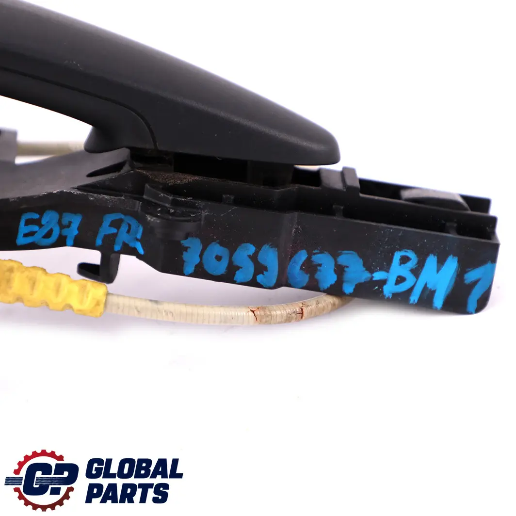Complete Front Right Door Grab Handle O/S Black Matt to BMW 1 E81 E87 1 with Part number 7059677 BMW 1 E81 E87 1 Complete Front Right Door Grab Handle O/S Black Matt - SKU rhd-7059677-BM1 - Part number 7059677