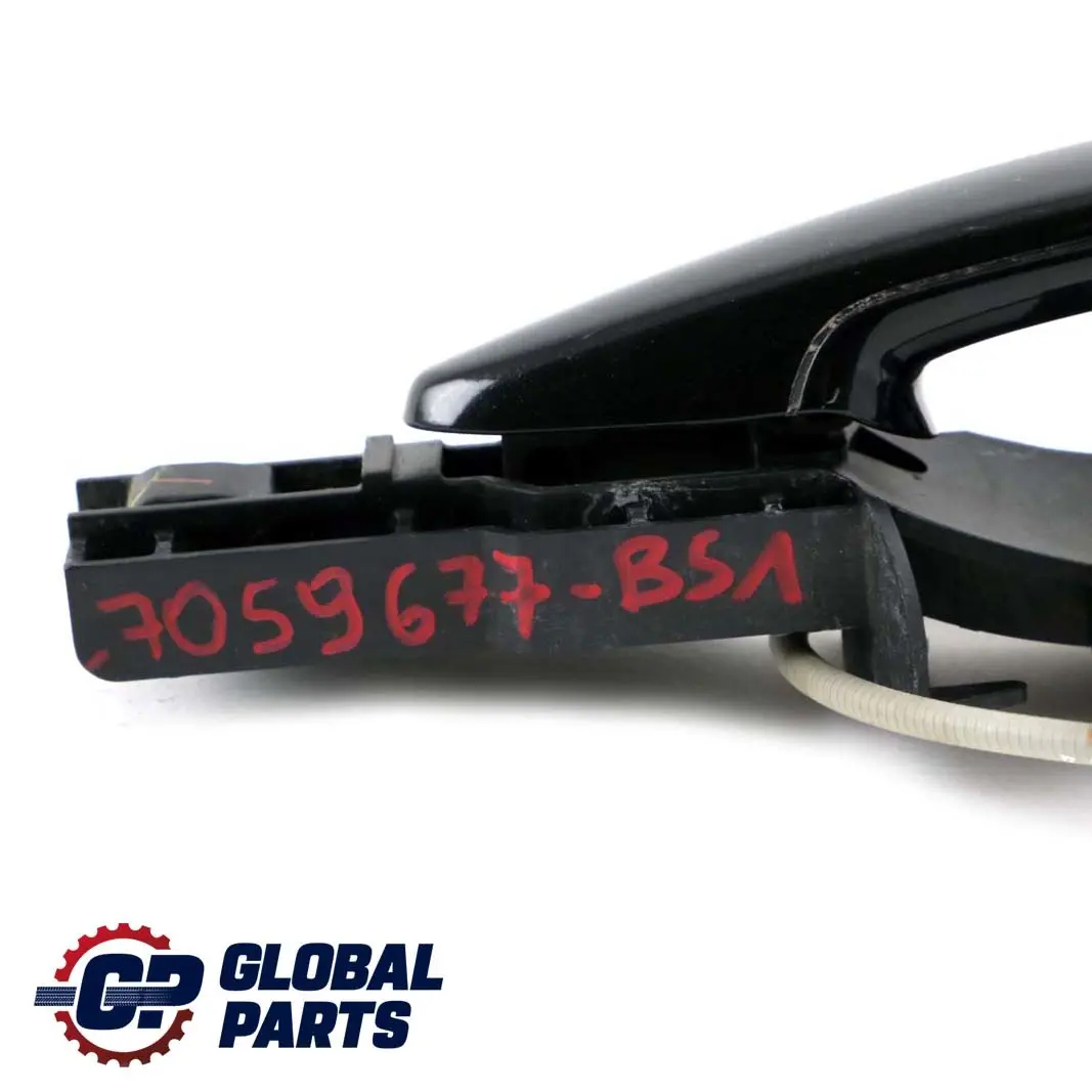 BMW 1 Series 1 E81 E87 LCI Complete Front Right Grab Handle O/S Black Sapphire - SKU rhd-7059677-BS1 - Part number 0445180