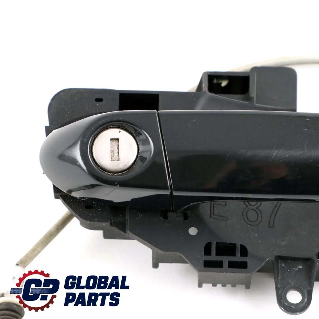 BMW 1 Series 1 E81 E87 LCI Complete Front Right Grab Handle O/S Black Sapphire - SKU rhd-7059677-BS1 - Part number 0445180