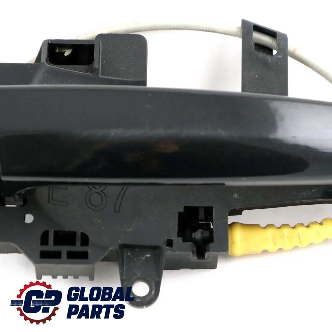 BMW 1 Series 1 E81 E87 LCI Complete Front Right Grab Handle O/S Black Sapphire - SKU rhd-7059677-BS1 - Part number 0445180