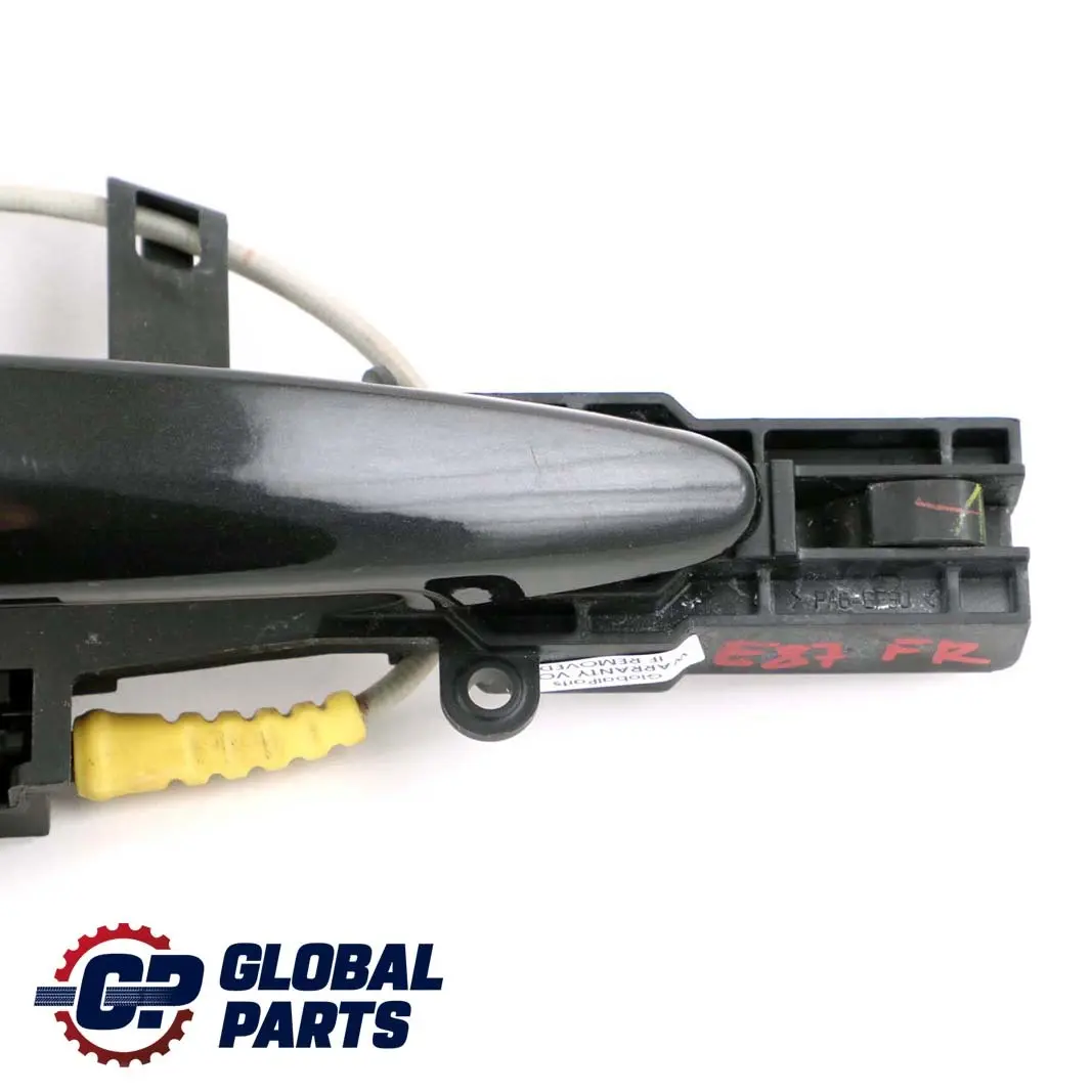 BMW 1 Series 1 E81 E87 LCI Complete Front Right Grab Handle O/S Black Sapphire - SKU rhd-7059677-BS1 - Part number 0445180