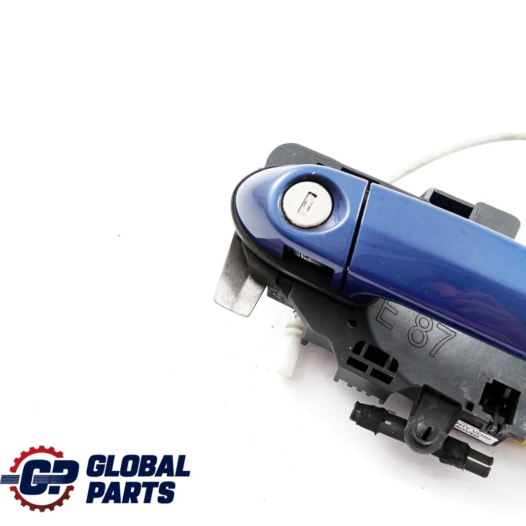 Complete Front Right Grab Handle O/S Le Mans Blau Blue 381 to BMW 1 Series E81 E87 with Part number 7059677 BMW 1 Series E81 E87 Complete Front Right Grab Handle O/S Le Mans Blau Blue 381 - SKU rhd-7059677-LMB2 - Part number 7059677