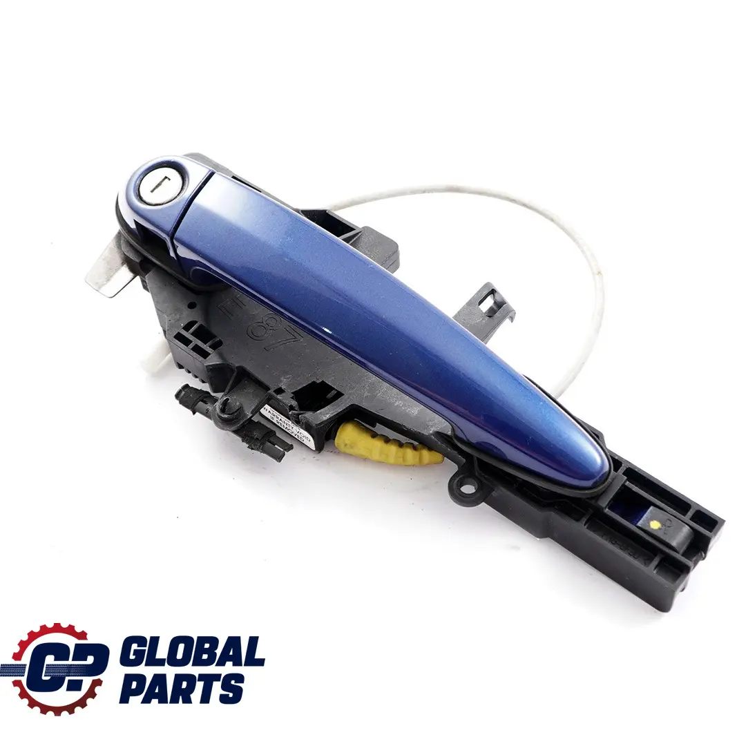 Complete Front Right Grab Handle O/S Le Mans Blau Blue 381 to BMW 1 Series E81 E87 with Part number 7059677 BMW 1 Series E81 E87 Complete Front Right Grab Handle O/S Le Mans Blau Blue 381 - SKU rhd-7059677-LMB2 - Part number 7059677