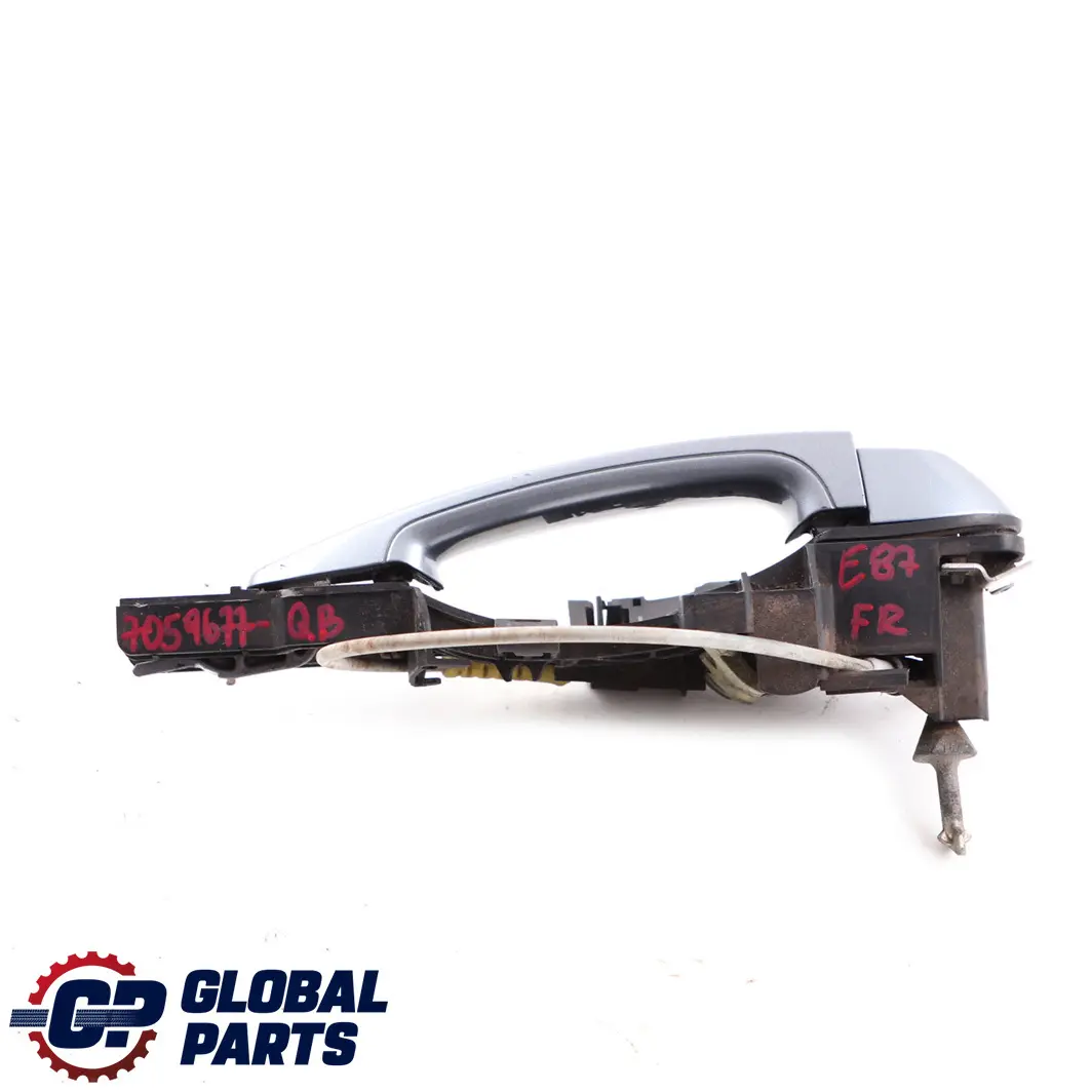 Front Right Door Grab Handle O/S Quarzblau Quartz Blue A18 to BMW 1 Series E81 E87 with Part number 7059677 BMW 1 Series E81 E87 Front Right Door Grab Handle O/S Quarzblau Quartz Blue A18 - SKU rhd-7059677-QB - Part number 7059677