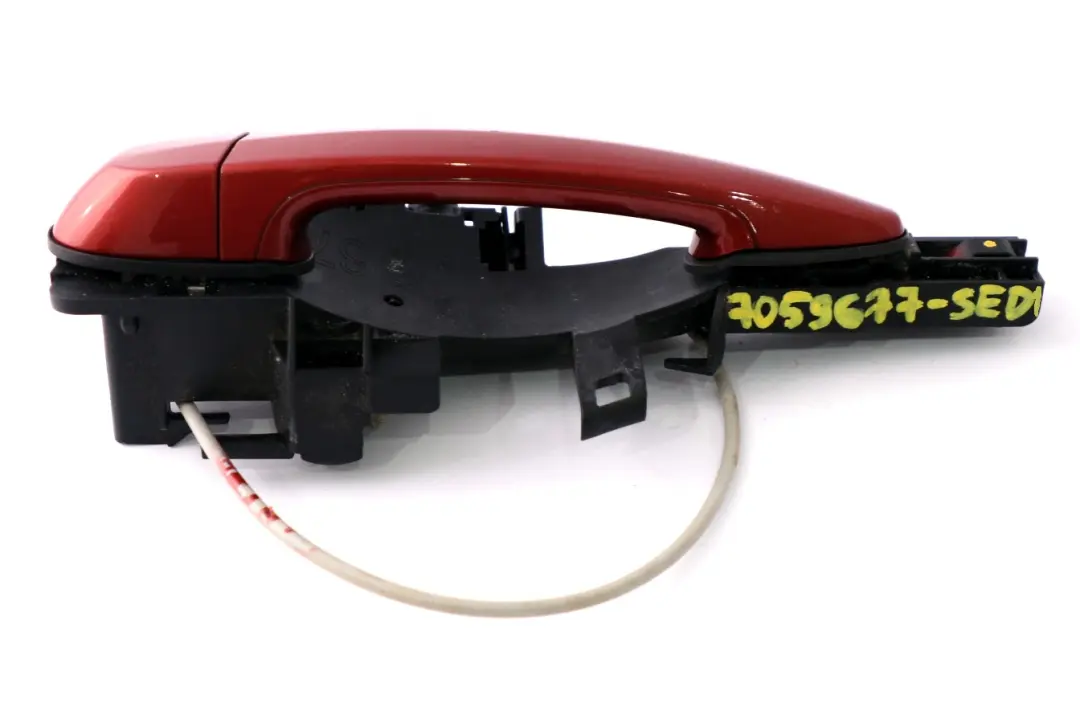 Complete Front Left Door Grab Handle N/S Sedona Red to BMW 1 Series E81 E82 E87 with Part number 7059677 BMW 1 Series E81 E82 E87 Complete Front Left Door Grab Handle N/S Sedona Red - SKU rhd-7059677-SED1 - Part number 7059677