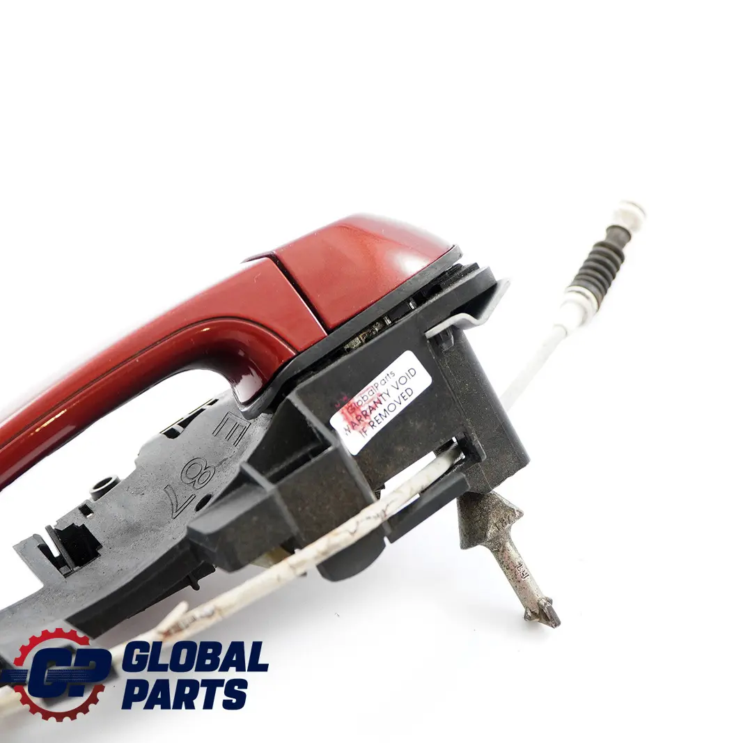 Front Right Door Grab Handle O/S Vermilionrot Metallic A82 to BMW 1 Series E81 E87 with Part number 7059677 BMW 1 Series E81 E87 Front Right Door Grab Handle O/S Vermilionrot Metallic A82 - SKU rhd-7059677-VER - Part number 7059677
