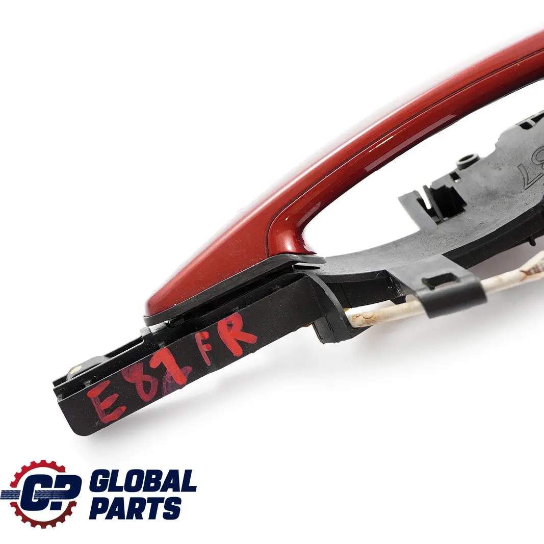 Front Right Door Grab Handle O/S Vermilionrot Metallic A82 to BMW 1 Series E81 E87 with Part number 7059677 BMW 1 Series E81 E87 Front Right Door Grab Handle O/S Vermilionrot Metallic A82 - SKU rhd-7059677-VER - Part number 7059677