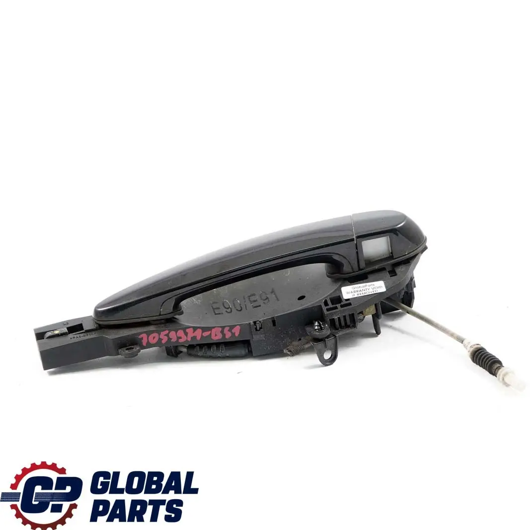 Complete Front Left Grab Handle N/S Black Sapphire to BMW 3 Series 1 E90 E91 with Part number 7059971 BMW 3 Series 1 E90 E91 Complete Front Left Grab Handle N/S Black Sapphire - SKU rhd-7059971-BS1 - Part number 7059971