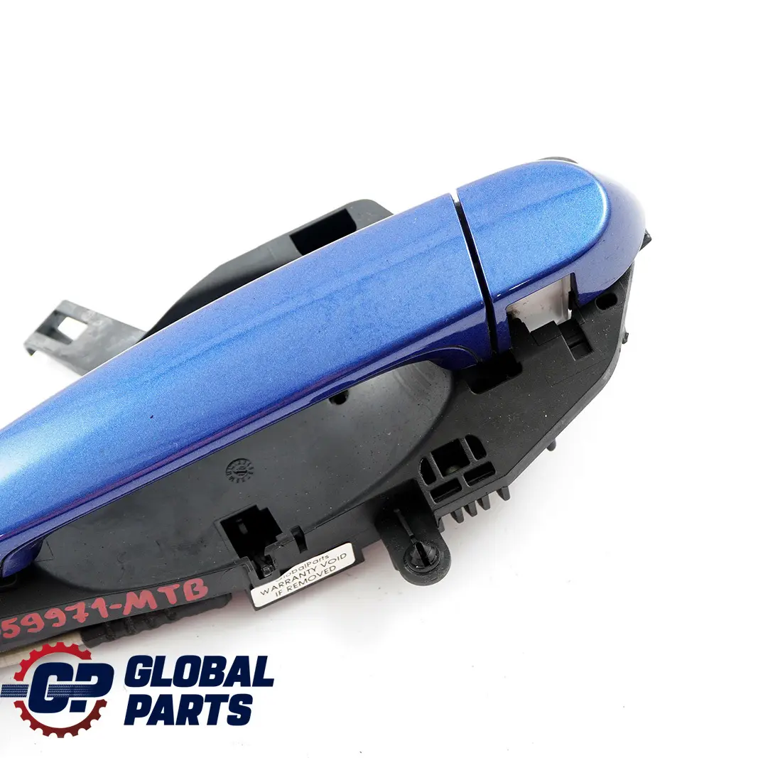 Complete Front Left Grab Handle N/S Montegoblau Montego Blue to BMW 3 Series E90 with Part number 7059971 BMW 3 Series E90 Complete Front Left Grab Handle N/S Montegoblau Montego Blue - SKU rhd-7059971-MTB - Part number 7059971