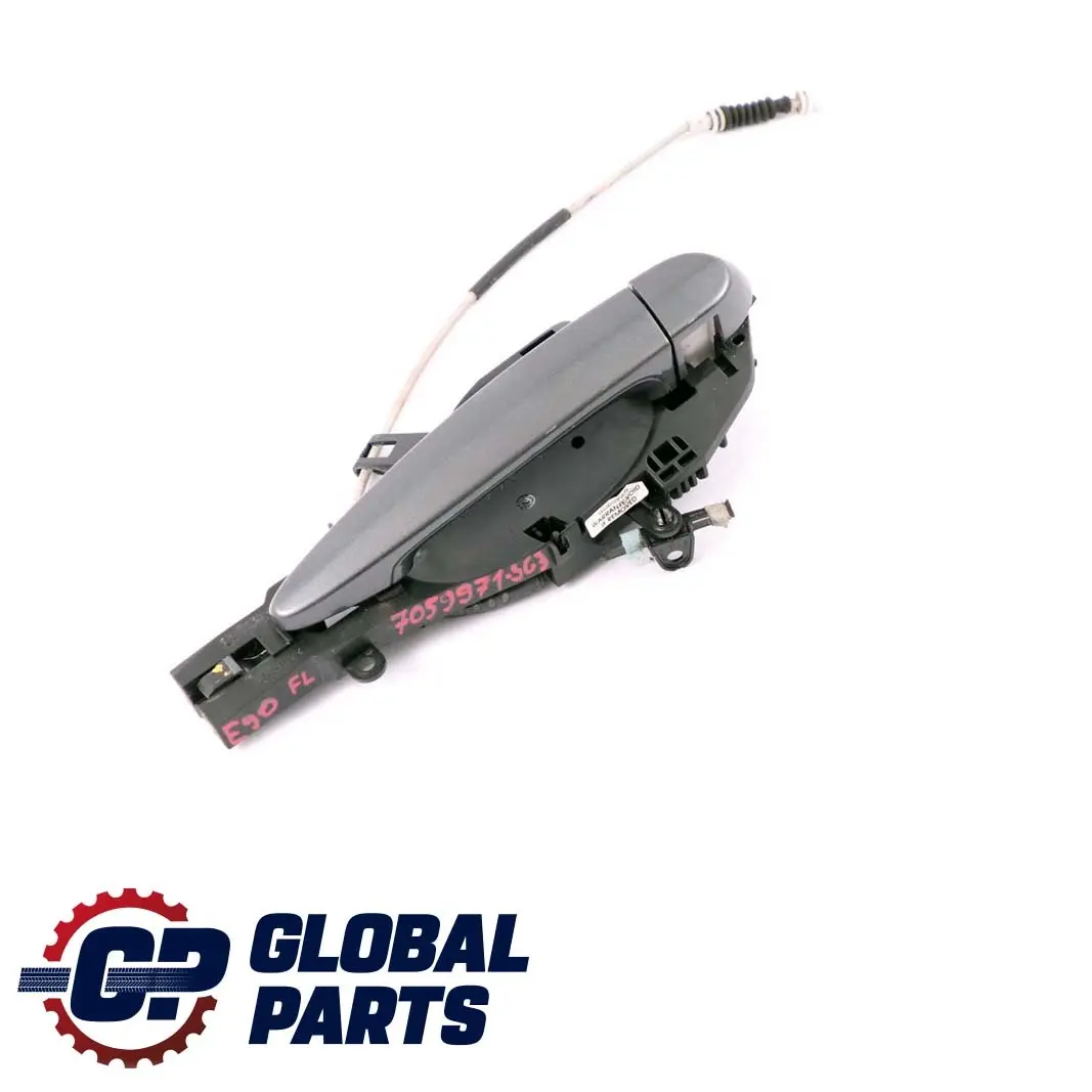 Complete Front Left Grab Handle N/S Sparkling Graphite A22 to BMW 3 Series E90 E91 with Part number 7059971 BMW 3 Series E90 E91 Complete Front Left Grab Handle N/S Sparkling Graphite A22 - SKU rhd-7059971-SG3 - Part number 7059971