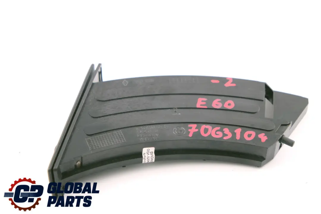 BMW 5 Series 2 E60 E61 Cup Drink Bottle Holder Right Drivers Side O/S Black - SKU rhd-7063104-2 - Part number 9125624