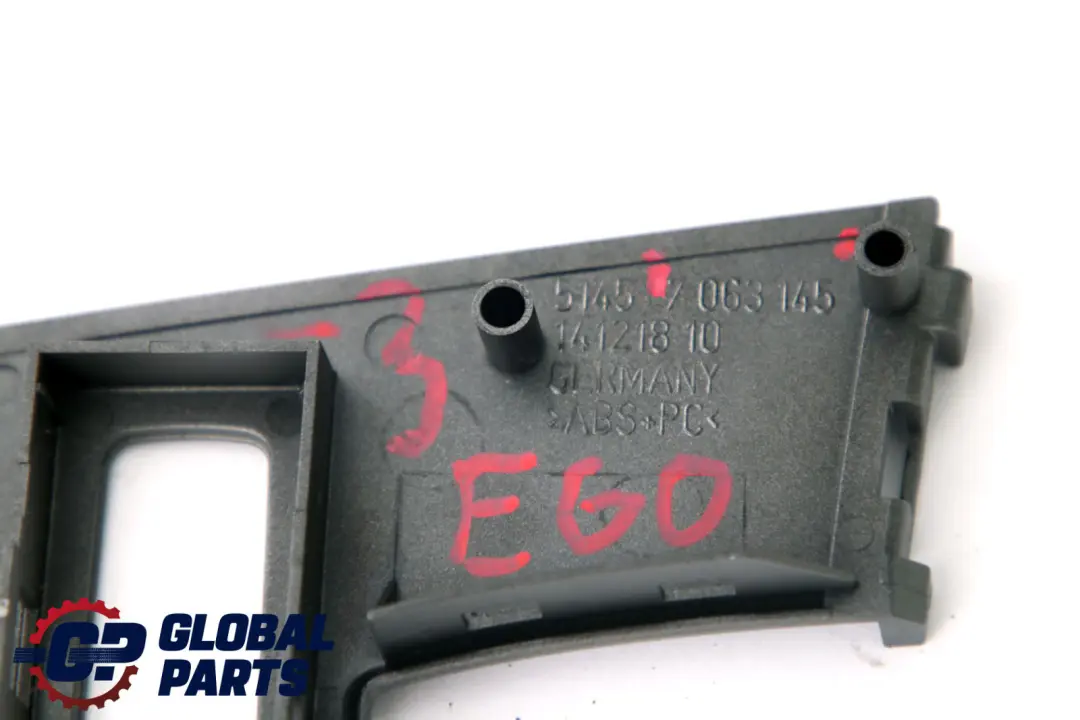 BMW 5 Series 3 E60 E61 LCI Centre Cover Dashboard Frame Trim Basaltgrau Grey - SKU rhd-7063145-3 - Part number 7063145