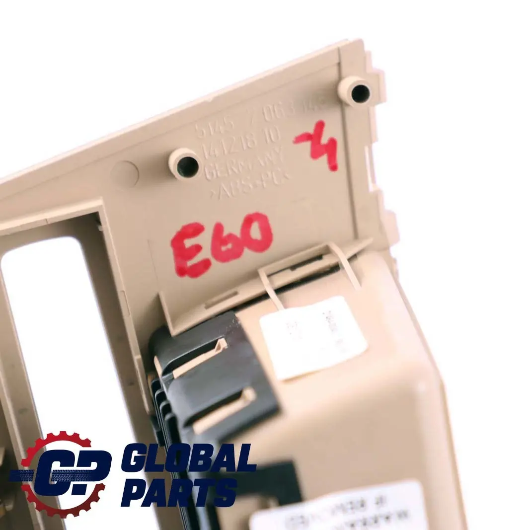 Centre Cover Dashboard Dash Storage Frame Trim Beige to BMW 5 Series 4 E60 E61 with Part number 7063145 BMW 5 Series 4 E60 E61 Centre Cover Dashboard Dash Storage Frame Trim Beige - SKU rhd-7063145-4 - Part number 7063145