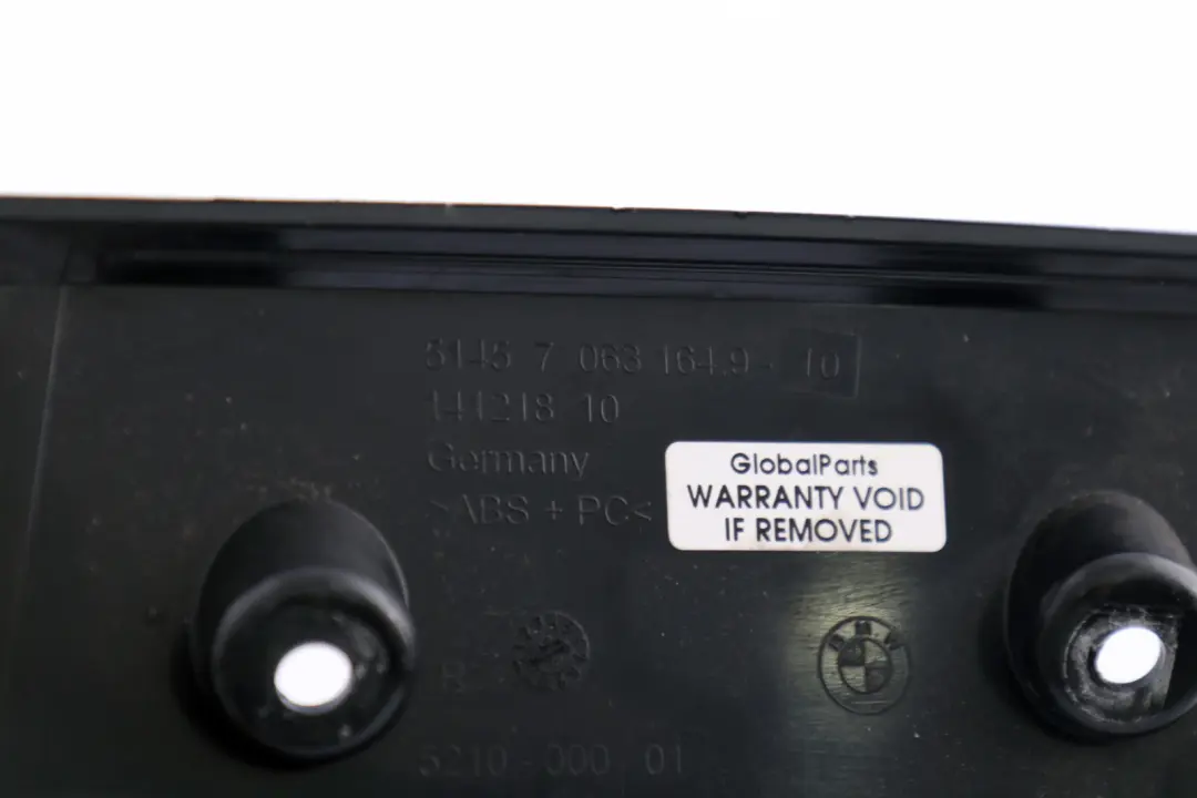 BMW 5 Series E60 E61 Dashboard Trim Tray Storage Glove Box Black - SKU rhd-7063164 - Part number 7063164