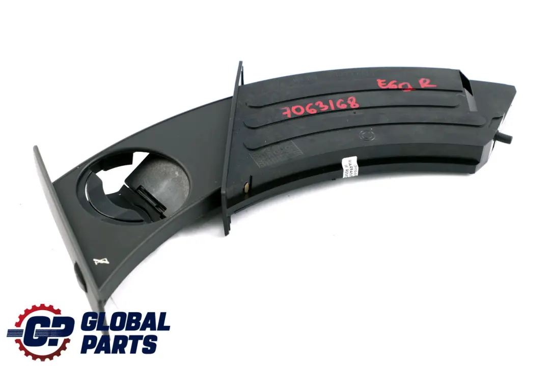 Drink Bottle Holder Right Drivers Side O/S Basaltgrau Grey to BMW 5 Series E60 Cup with Part number 7063168 BMW 5 Series E60 Cup Drink Bottle Holder Right Drivers Side O/S Basaltgrau Grey - SKU rhd-7063168 - Part number 7063168