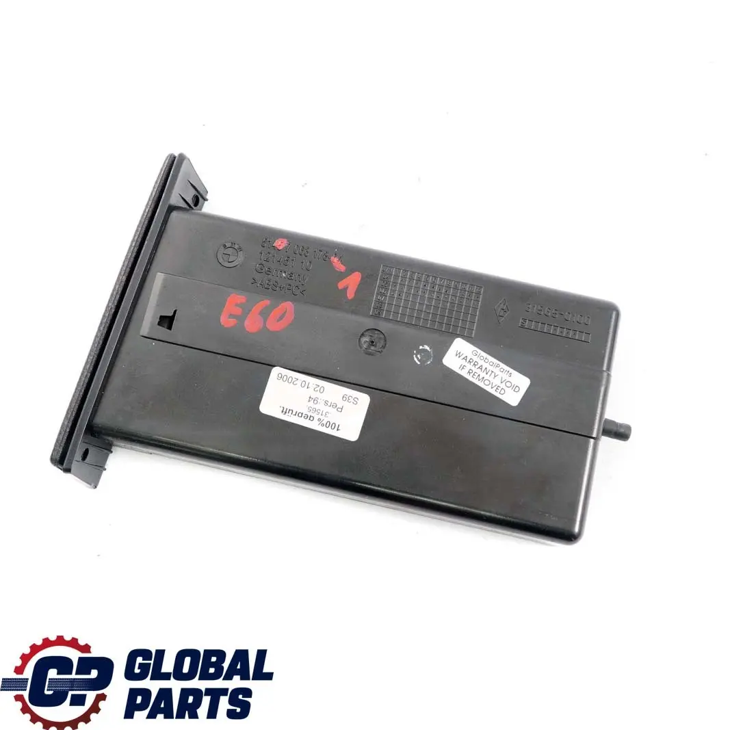 BMW 5 Series 1 E60 E61 Cup Drink Holder Left Passengers Side N/S Black - SKU rhd-7063178-1 - Part number 7063178