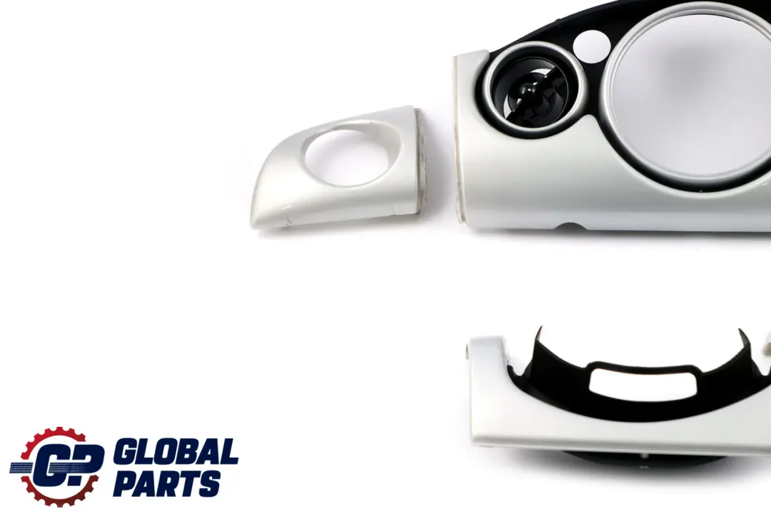 Set Dashboard Panel Trim Strip Cover White Silver to BMW Mini Cooper 3 R50 R53 with Part number 7063244 BMW Mini Cooper 3 R50 R53 Set Dashboard Panel Trim Strip Cover White Silver - SKU rhd-7063244-3 - Part number 7063244