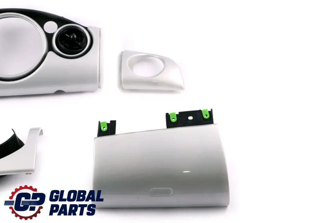 Set Dashboard Panel Trim Strip Cover White Silver to BMW Mini Cooper 3 R50 R53 with Part number 7063244 BMW Mini Cooper 3 R50 R53 Set Dashboard Panel Trim Strip Cover White Silver - SKU rhd-7063244-3 - Part number 7063244