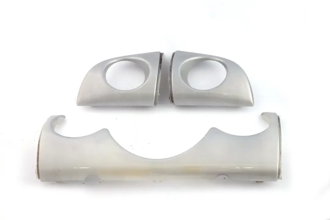 Set Dashboard Panel Trim Strip Cover White Silver to BMW Mini Cooper 4 R50 R53 with Part number 7063244 BMW Mini Cooper 4 R50 R53 Set Dashboard Panel Trim Strip Cover White Silver - SKU rhd-7063244-4 - Part number 7063244