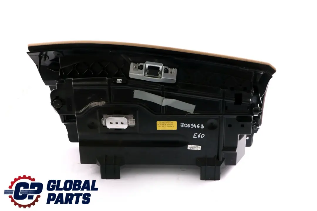 Dashboard Glove Box Beige Leather to BMW 5 Series E60 E61 with Part number 7063463 BMW 5 Series E60 E61 Dashboard Glove Box Beige Leather - SKU rhd-7063463 - Part number 7063463