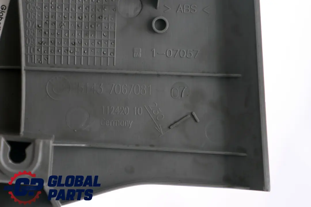 Beige Lateral Trim Panel Front Left Leg Room to BMW 3 Series E90 E91 E92 M3 with Part number 7067081 BMW 3 Series E90 E91 E92 M3 Beige Lateral Trim Panel Front Left Leg Room - SKU rhd-7067081 - Part number 7067081