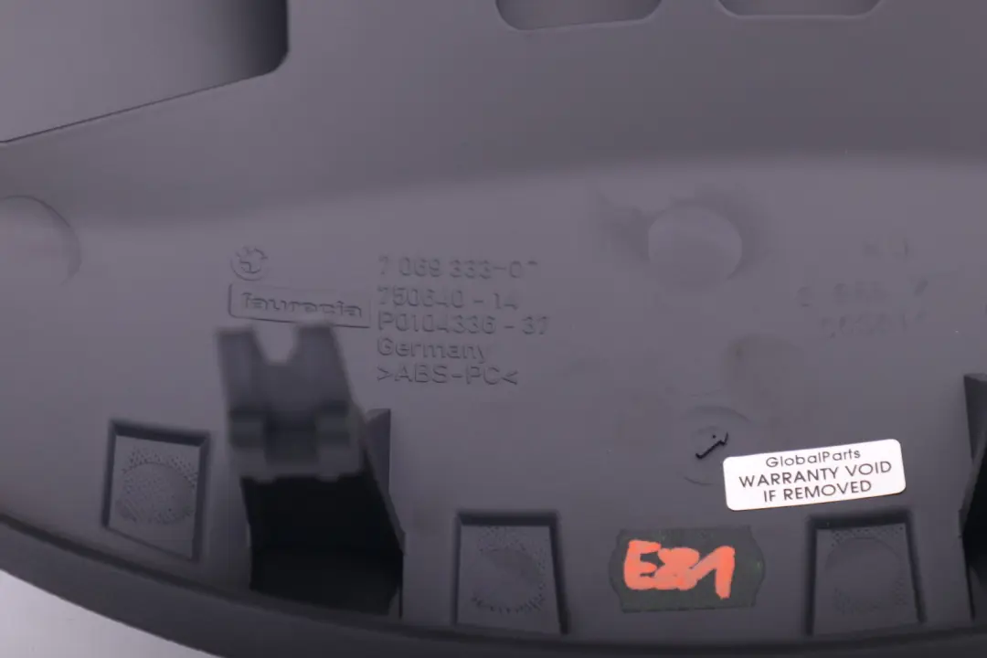 Couvercle de tableau de bord Horloges Speedo pour BMW E81 E82 E87N LCI E88 à propos du numéro de pièce 7069333 BMW E81 E82 E87N LCI E88 Couvercle de tableau de bord Horloges Speedo - SKU rhd-7069333 - Numéro de pièce 7069333