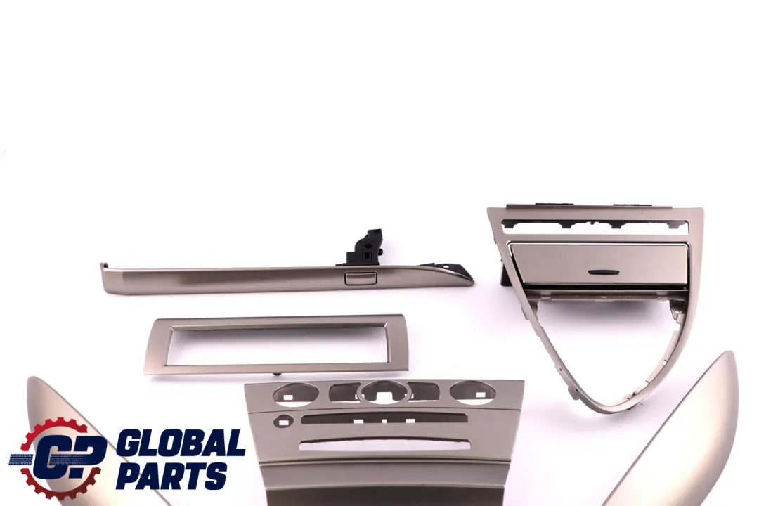 BMW 6 Series 2 E63 E64 Decorative Strip Dashboard Interior Trim Set Ruthenium - SKU rhd-7073721-2 - Part number 7073721
