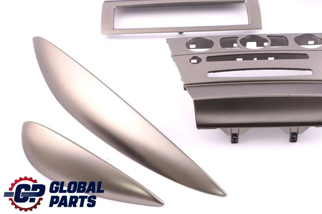 BMW 6 Series 2 E63 E64 Decorative Strip Dashboard Interior Trim Set Ruthenium - SKU rhd-7073721-2 - Part number 7073721