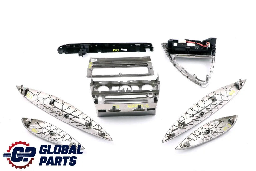 Decorative Strip Dashboard Interior Trim Set Ruthenium to BMW 6 Series 2 E63 E64 with Part number 7073721 BMW 6 Series 2 E63 E64 Decorative Strip Dashboard Interior Trim Set Ruthenium - SKU rhd-7073721-2 - Part number 7073721