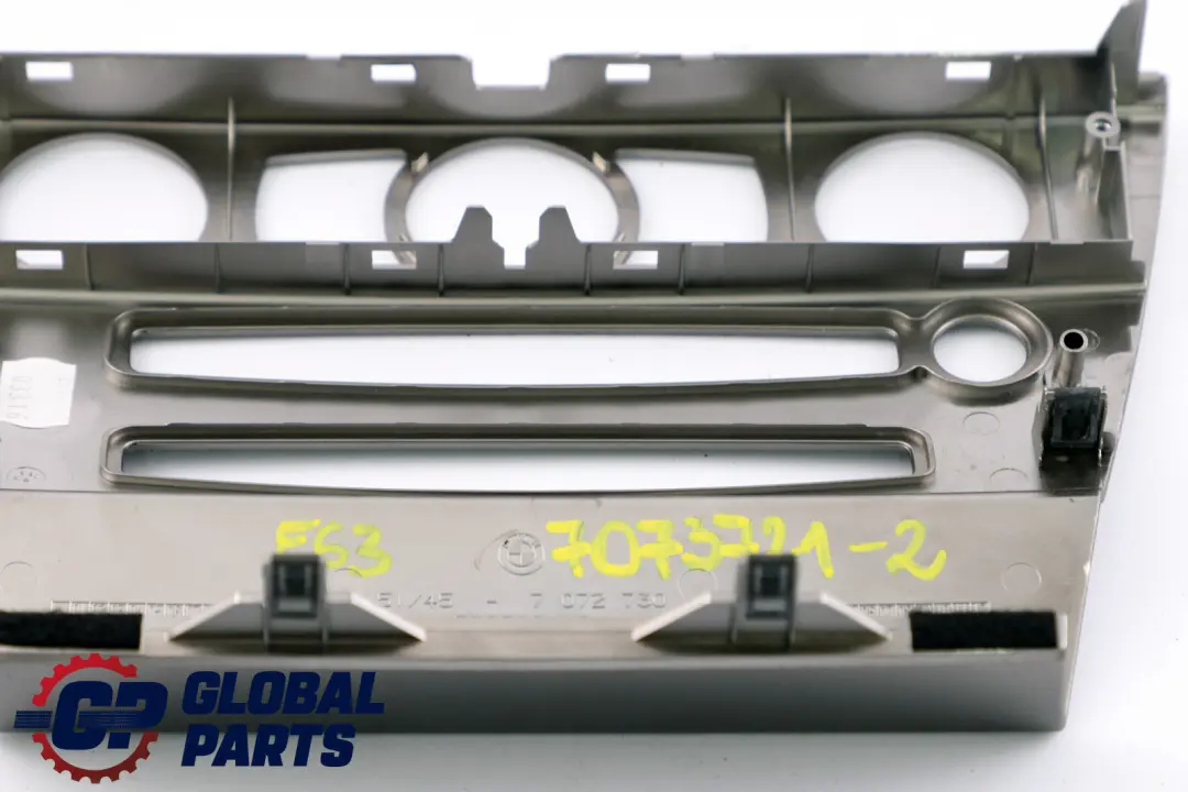 Decorative Strip Dashboard Interior Trim Set Ruthenium to BMW 6 Series 2 E63 E64 with Part number 7073721 BMW 6 Series 2 E63 E64 Decorative Strip Dashboard Interior Trim Set Ruthenium - SKU rhd-7073721-2 - Part number 7073721