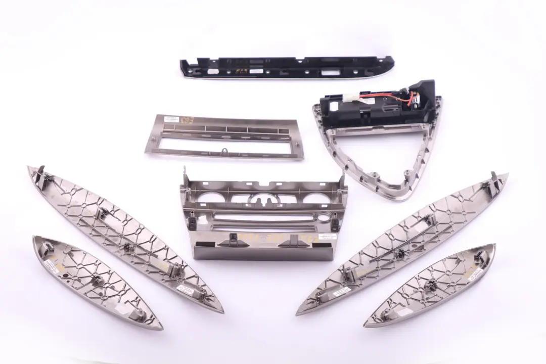 BMW 6 Series E63 E64 Decorative Strip Dashboard Interior Trim Set Ruthenium - SKU rhd-7073721 - Part number 7073721