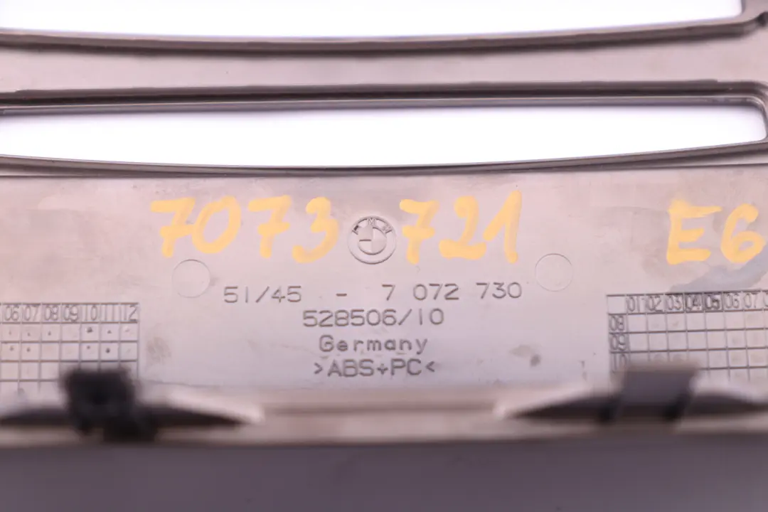 Decorative Strip Dashboard Interior Trim Set Ruthenium to BMW 6 Series E63 E64 with Part number 7073721 BMW 6 Series E63 E64 Decorative Strip Dashboard Interior Trim Set Ruthenium - SKU rhd-7073721 - Part number 7073721