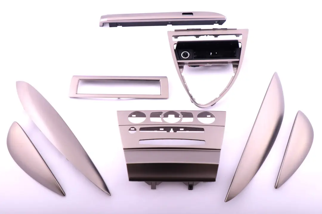 BMW 6 Series E63 E64 Decorative Strip Dashboard Interior Trim Set Ruthenium - SKU rhd-7073721 - Part number 7073721