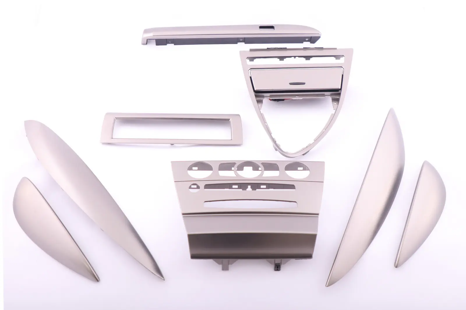 BMW 6 Series E63 E64 Decorative Strip Dashboard Interior Trim Set Ruthenium