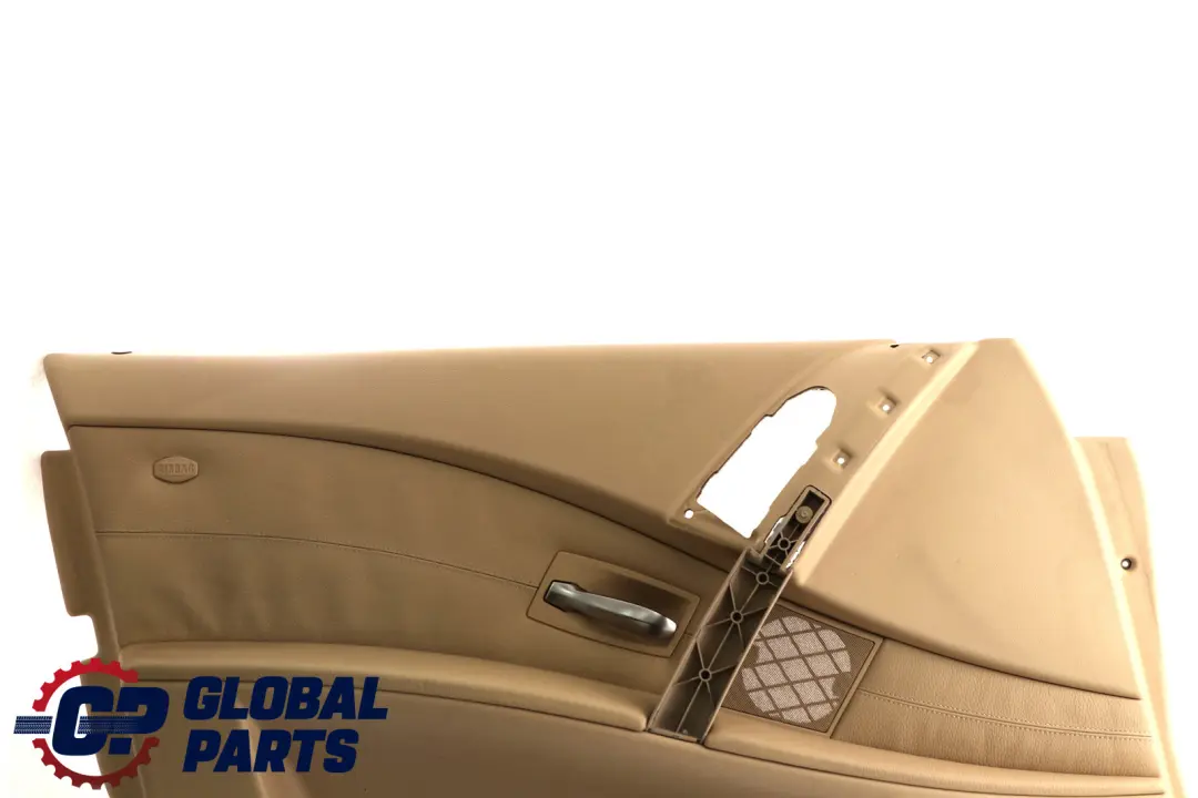 Front Left N/S Door Card Trim Panel Beige Leather to BMW 5 Series E60 E61 with Part number 7076167 BMW 5 Series E60 E61 Front Left N/S Door Card Trim Panel Beige Leather - SKU rhd-7076167 - Part number 7076167