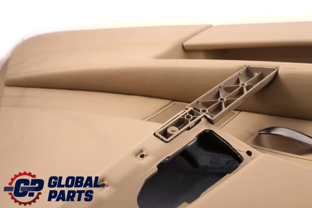 BMW 5 Series E60 E61 Front Left N/S Door Card Trim Panel Beige Leather - SKU rhd-7076167 - Part number 7076167