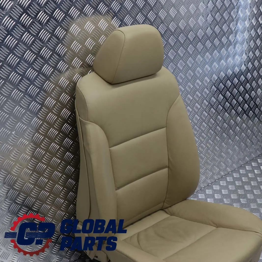 Heated Beige Leather Front Left N/S Seat Passenger Side to BMW 5 Series E60 E61 with Part number 7076664 BMW 5 Series E60 E61 Heated Beige Leather Front Left N/S Seat Passenger Side - SKU rhd-7076664 - Part number 7076664